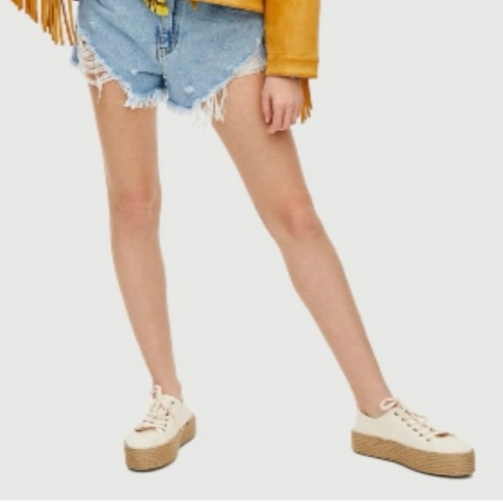 Pull & Bear Canvas Espadrille Sneakers Size 37EU